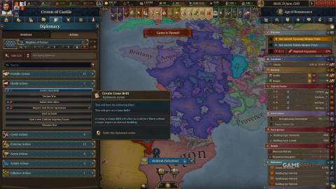 Europa Universalis 5 - Create Casus Belli