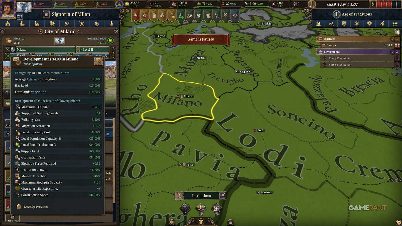 Europa Universalis 5 - Development