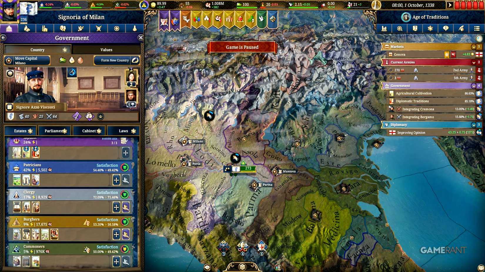 Europa Universalis 5 - Estates