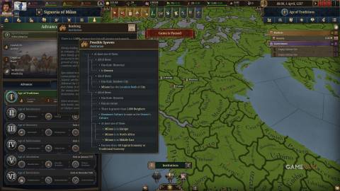 Europa Universalis 5 - Institution Spawns