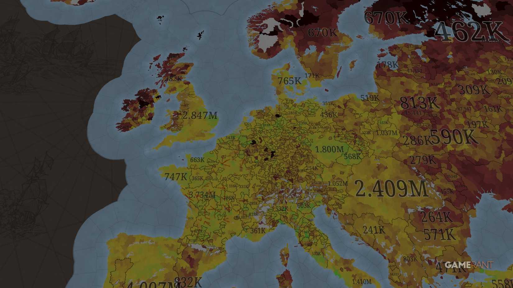 Europa Universalis 5 - Population Map