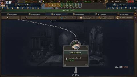 Europa Universalis 5 - Print Culture Advance