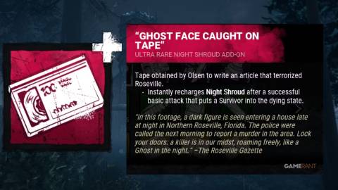 Ghost Face Caught on Tape Add on DBD-1