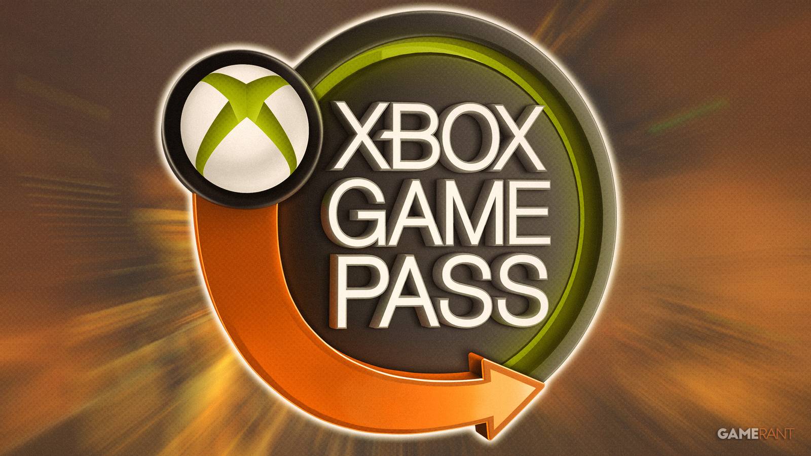 glowing Xbox Game Pass neon sign over Call of Duty Modern Warfare 2 2009 zoom-blurred screenshot