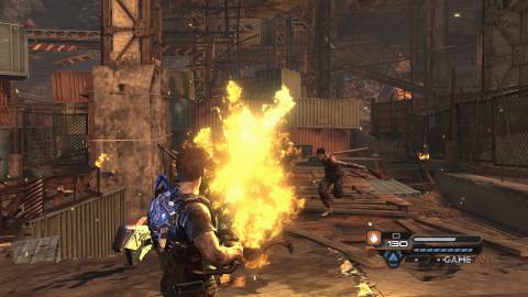 Inversion flamethrower