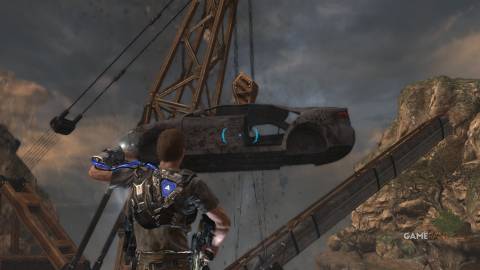 Inversion gravity gun to lift car