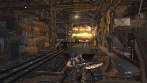 inversion pushing carts furnace