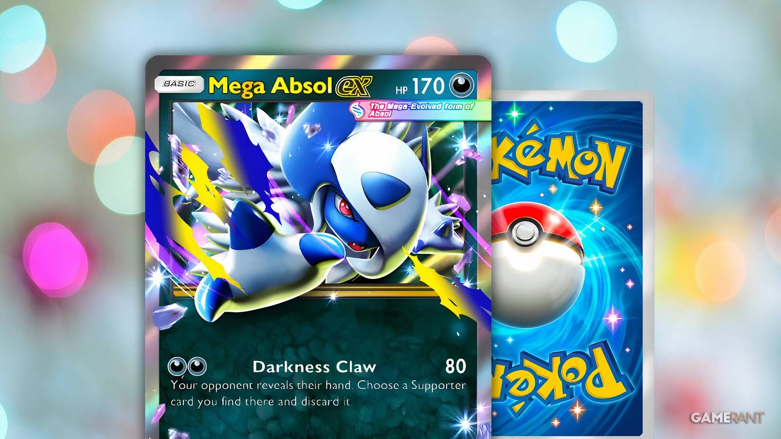 electric grey and blue rare mega ex pokemon cards 2025 POKEMON MEG EN-MEGA EVOLUTION ULTRA RARE #161 MEGA ABSOL EX BGS 8.5 NM-MINT
