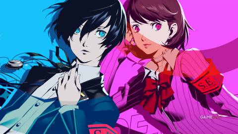 Persona 3 Reload Makoto and Yukari All-Out Atttack splash screens composite