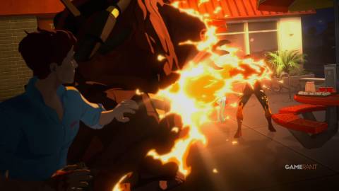 Robert or Mecha Man Choice in Episode 5 of Dispatch 8