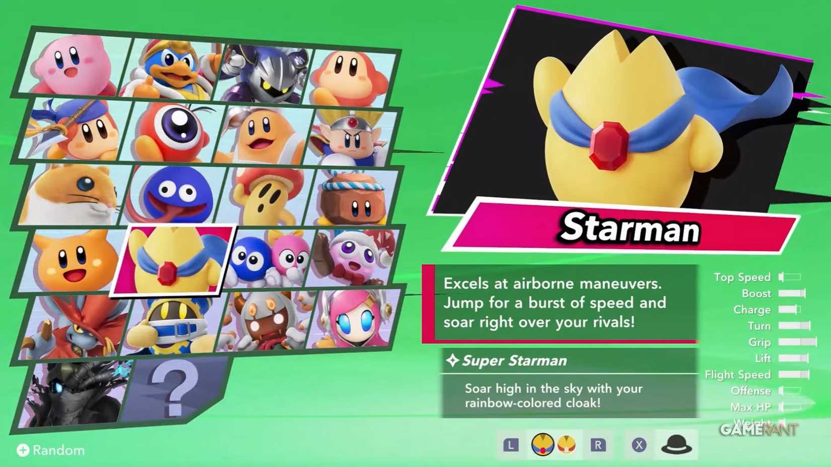 Air Riders Secret Rider How to Unlock All Characters in Kirby Air Riders