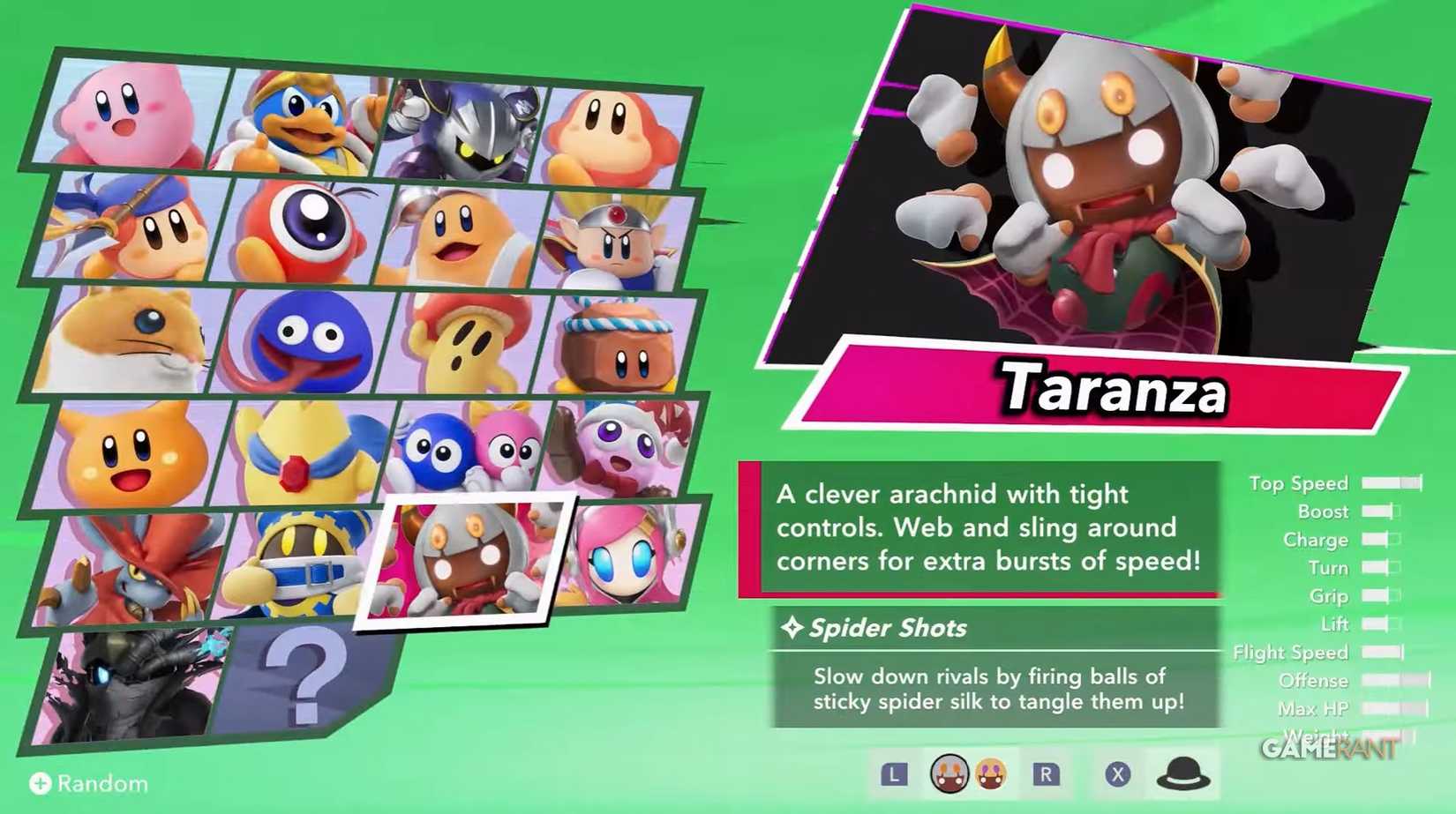 taranza kirby air riders