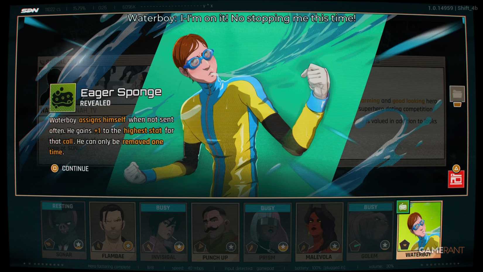 Waterboy or Phenomaman Choice in Dispatch 7