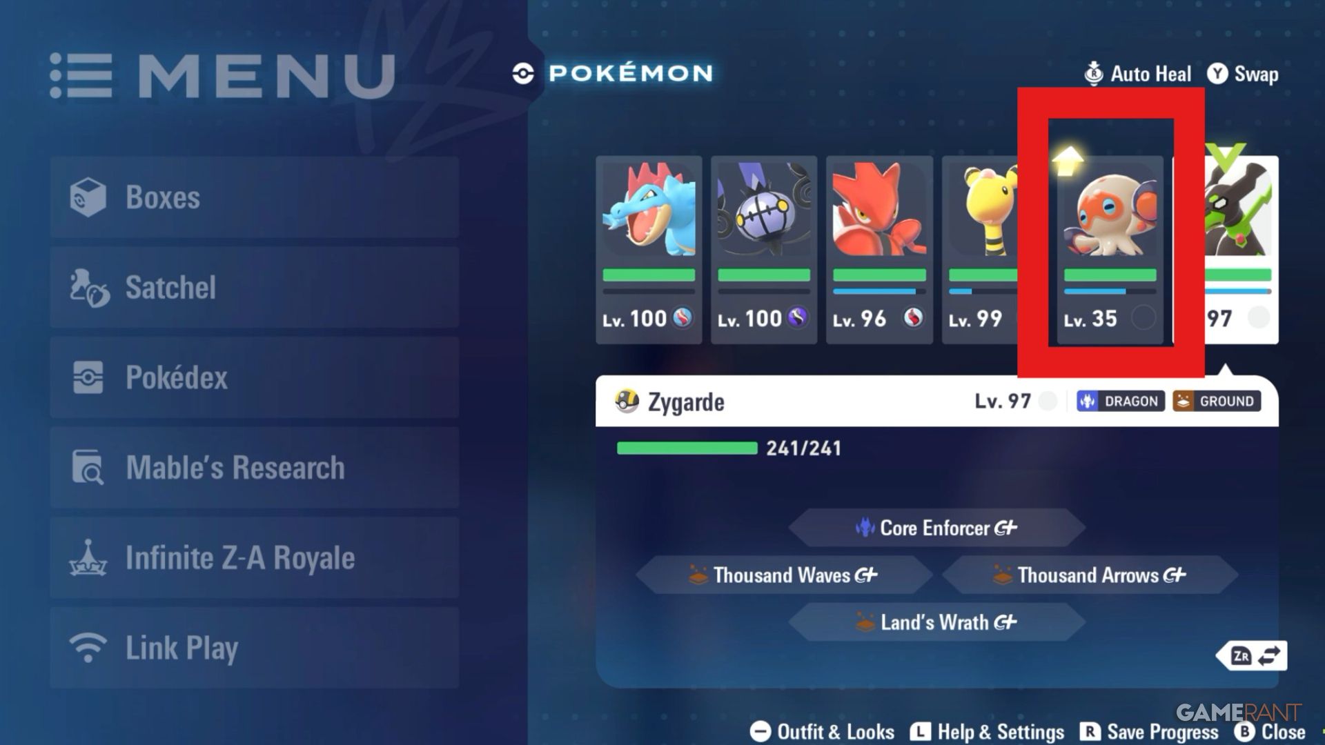 Octolock Away the Pain Mission Guide for Pokemon Legends Z-A