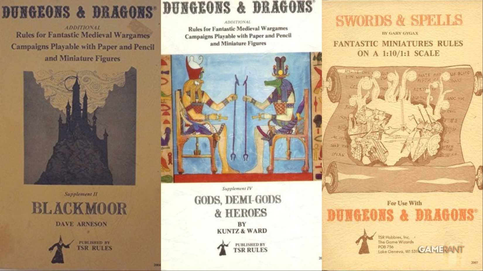 dungeons and dragons blackmoor swords and spells gods demigods and heroes 1st edition