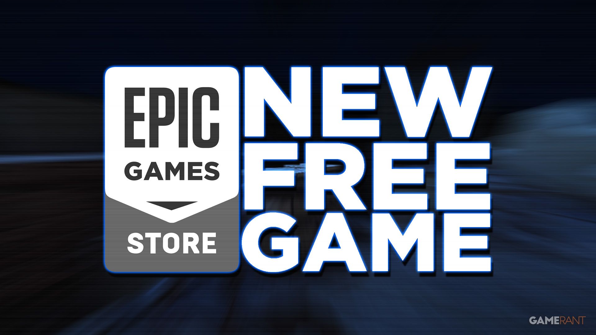 Logo Epic Games Store dengan tagline game gratis Blood West dan screenshot gameplay malam hari