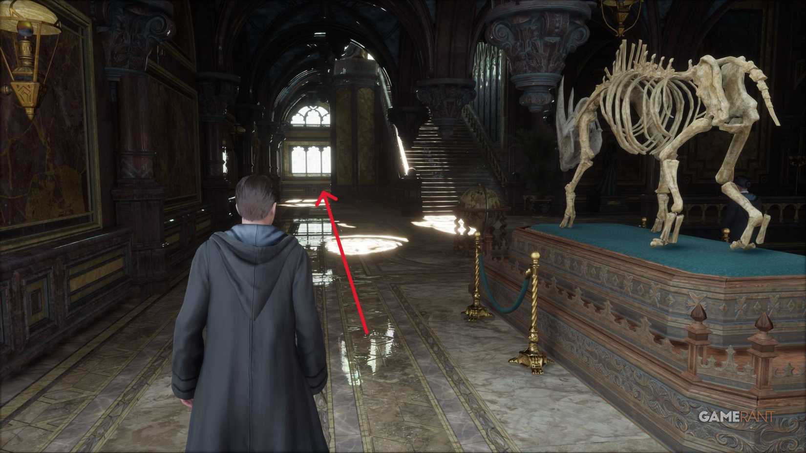 Hogwarts Legacy - Defence Against the Dark Arts Tower - Skeleton of Horned Creature