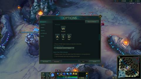 League of Legends - WASD Controls - Flash Options
