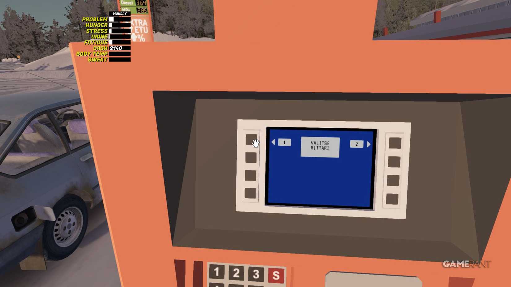 My winter car - Petrol pump - Choose which side