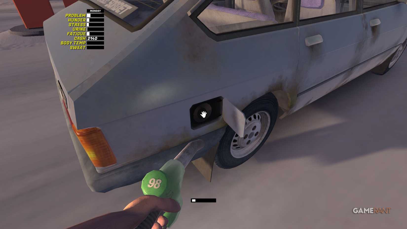 My winter car - Petrol pump - Filling up the car with gas