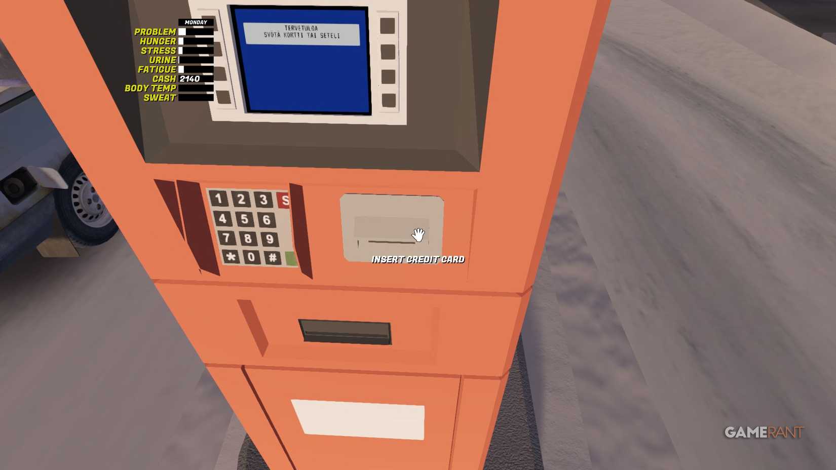 My Winter Car - Petrol Pump - Insert Credit Card