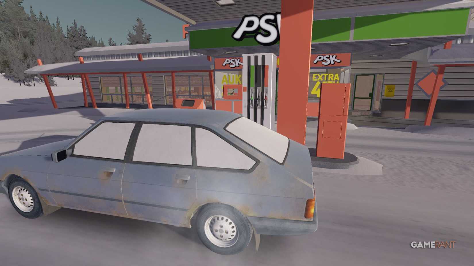 My winter car - Petrol pump - Park next to it