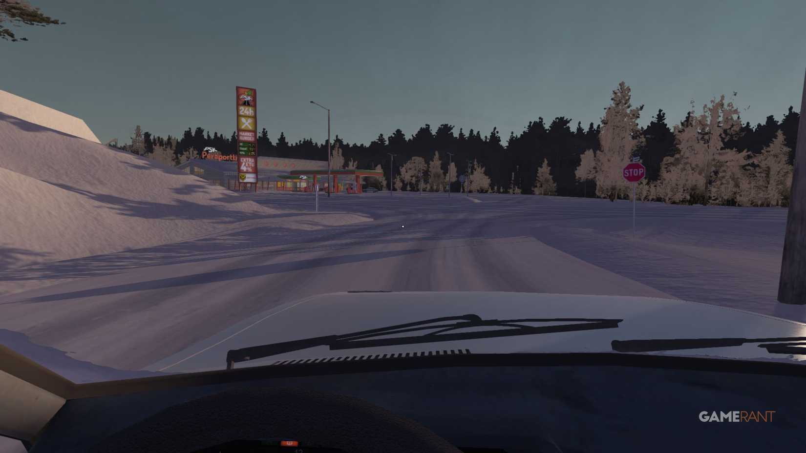 My winter car - PSK Supermarket & Petrol Station