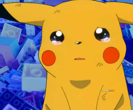 Sad Pikachu with LEGOs