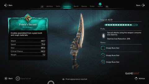 AC Valhalla Fenrir's Incisor