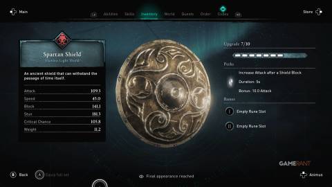 AC Valhalla Spartan Shield