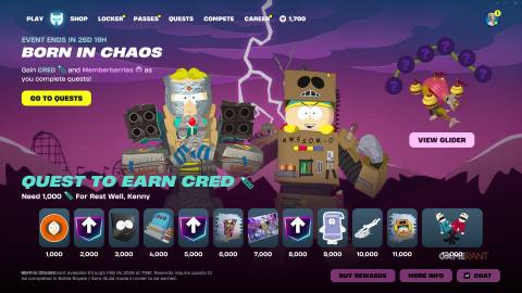 All Born in Chaos Mini Pass Rewards in Fortnite