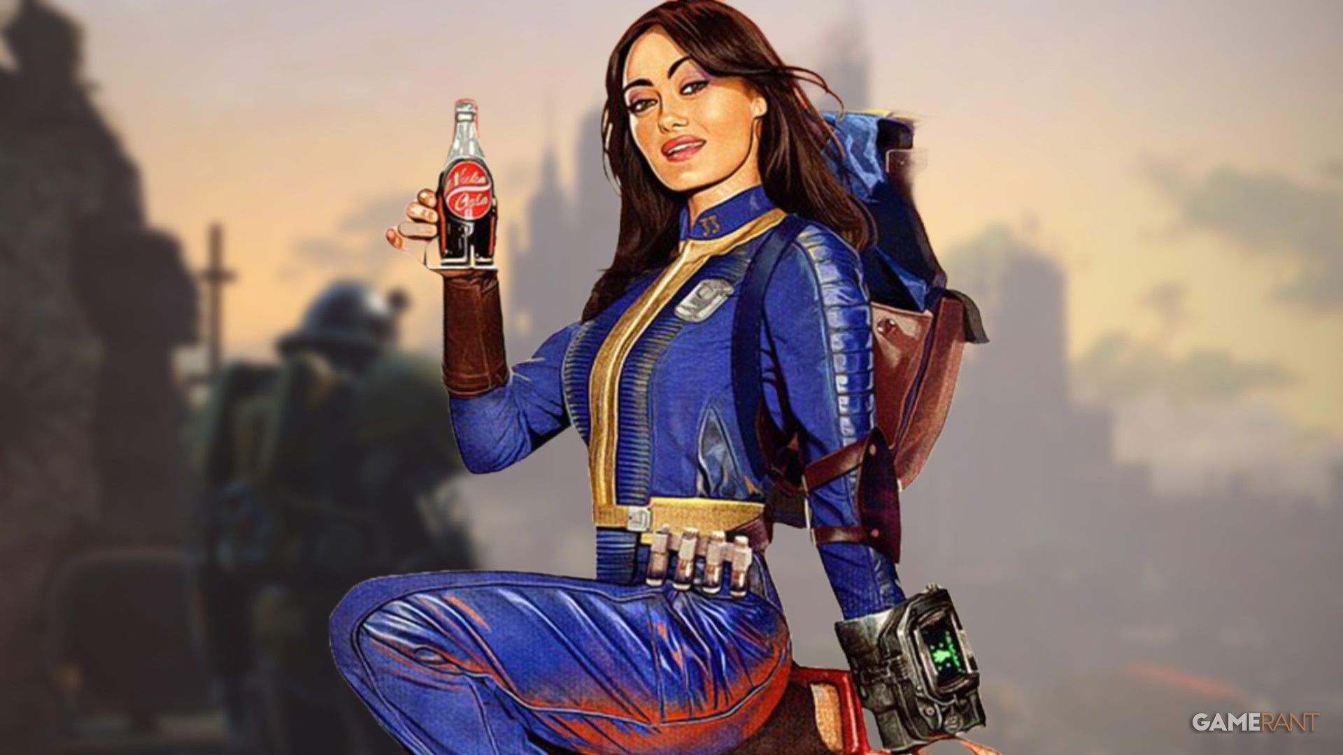 Promotional Drawing of Lucy Ella Purnell from the Fallout TV Show