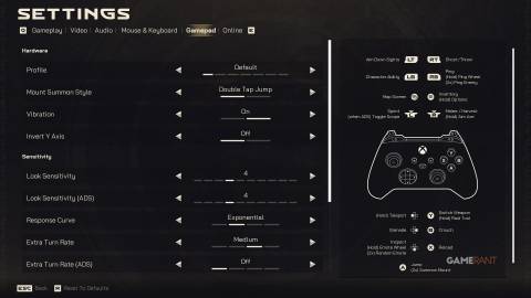 Highguard - Controller Settings