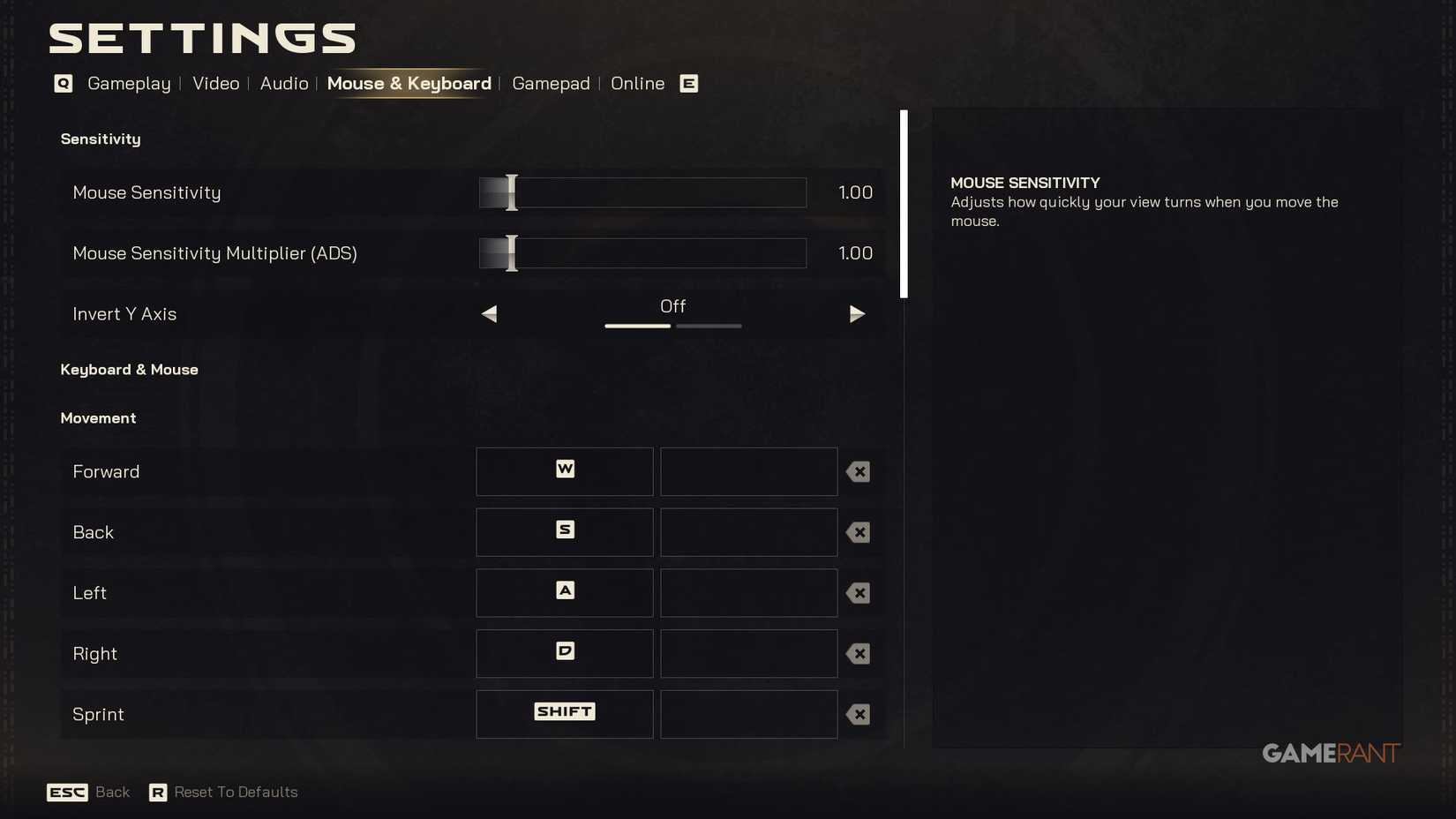 Highguard - Mouse & Keyboard Settings