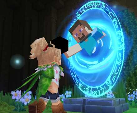 Hytale Minecraft Steve Portal Block