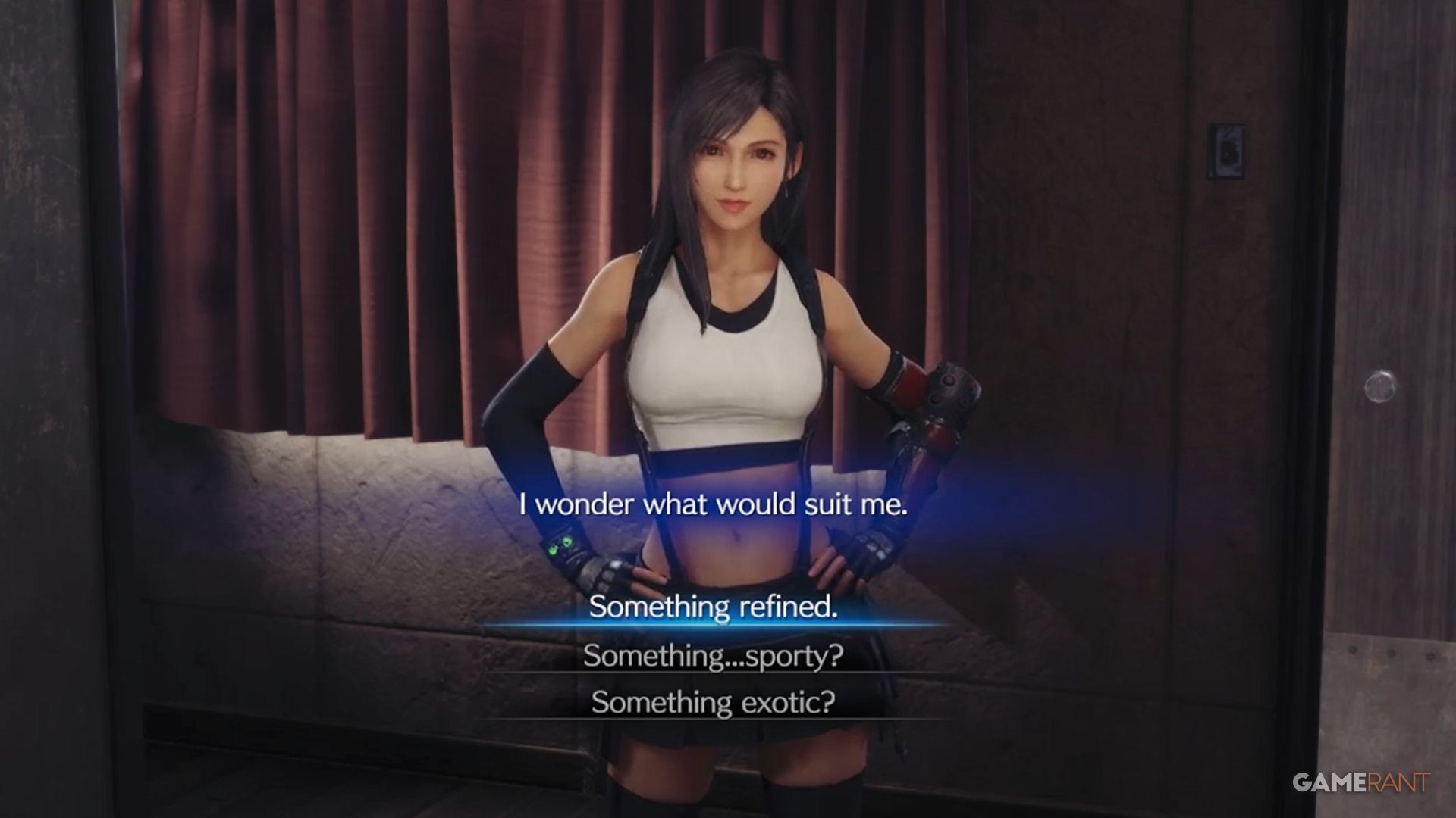 i wonder what would suit me choice tifa ff7 remake intergrade (1)