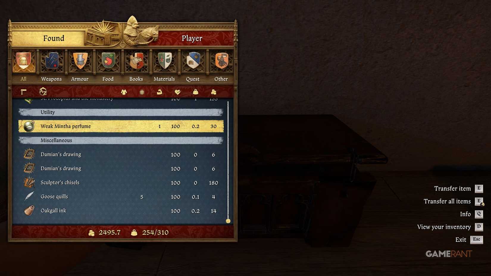 Kingdom Come Deliverance 2 - Sculptor Without A Future - Sculptor's Tools in Chest