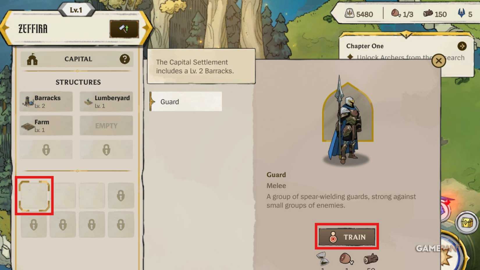 League of Legends - Demacia Rising - Train Units