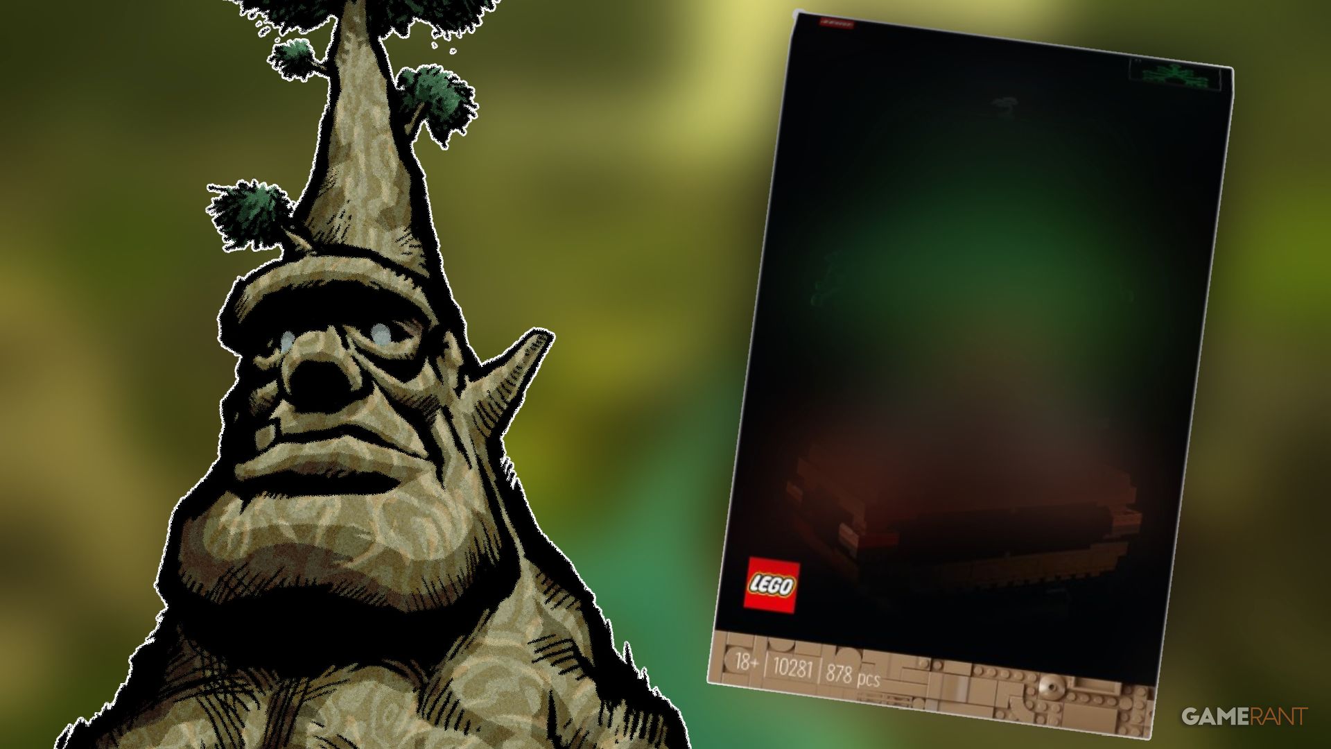 fan built lego deku tree using bonsai set