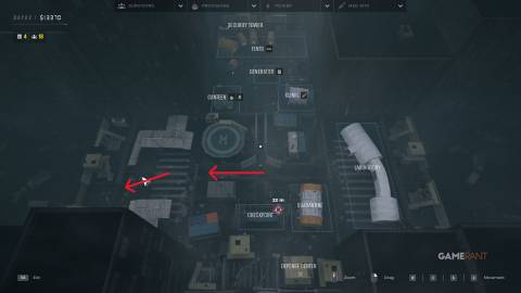 Quarantine Zone The Last Check - Base Map - Garage Wall Tower Location