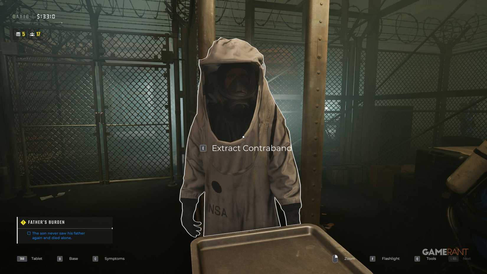 Quarantine Area Final Check - Remove Prohibited