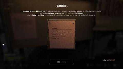 Quarantine Zone The Last Check - Lazarus - Bulletin Board