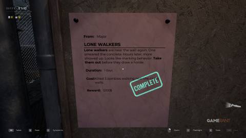 Quarantine Zone The Last Check - Lone Walkers Bulletin Board Task