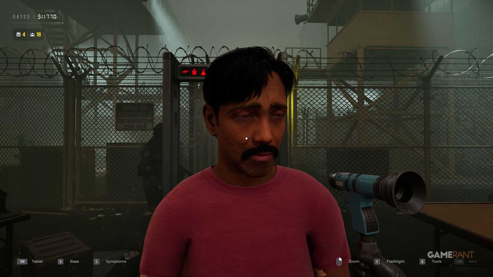 Quarantine zone Last check - Matioscope - Droopy lids