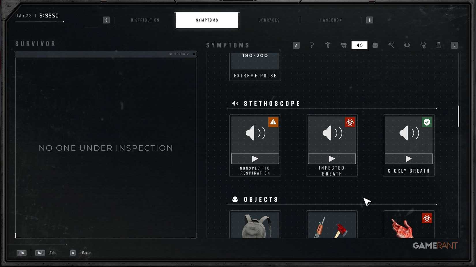 Quarantine Zone The Last Check - Symptoms - Appearance Stethoscope