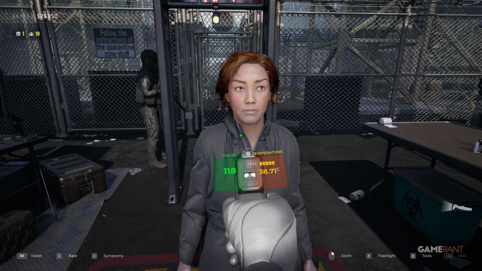 Quarantine Zone The Last Check - Symptoms - Elevated Temperature