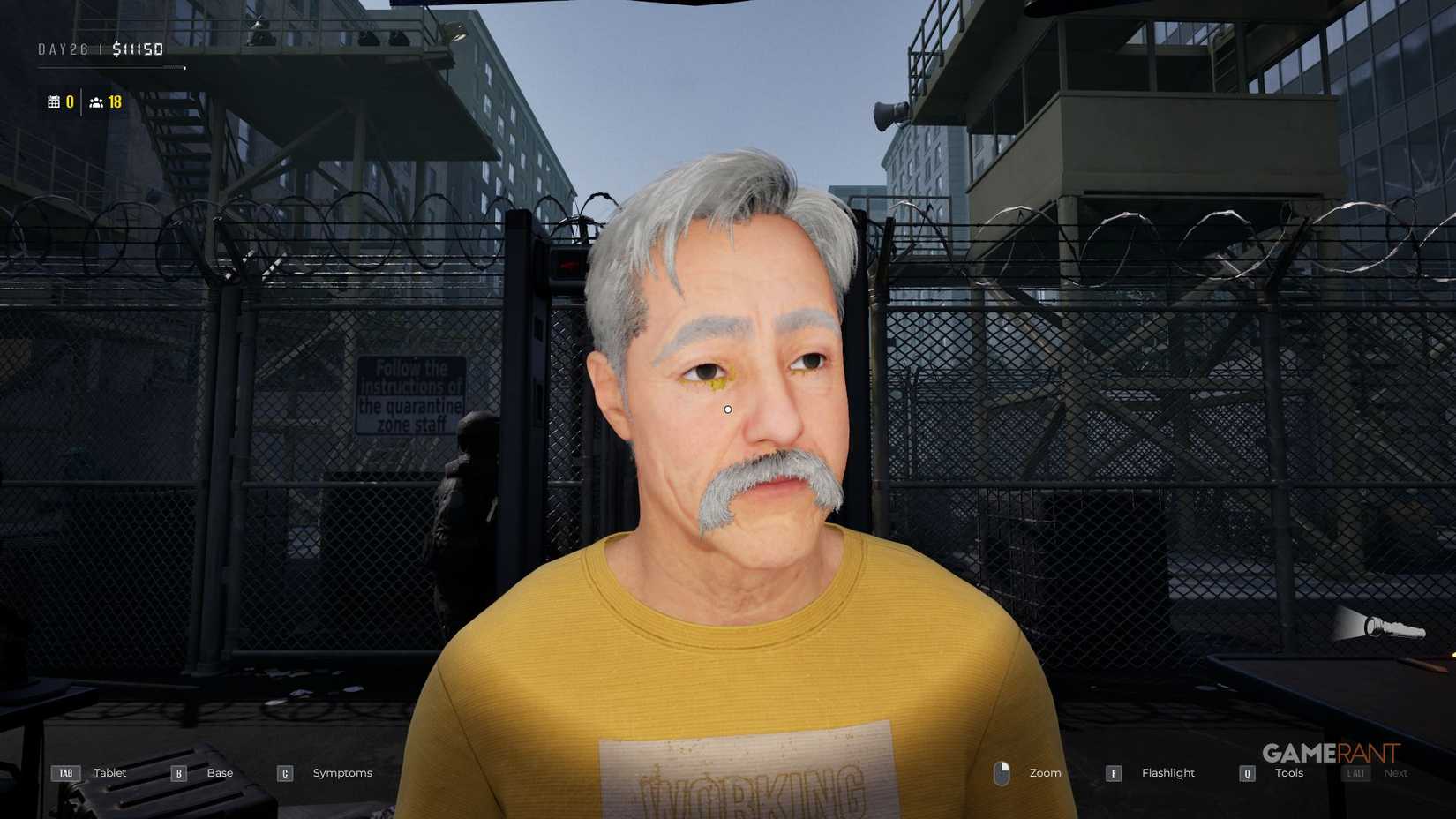 Quarantine Zone The Last Check - Symptoms - Eye Pus