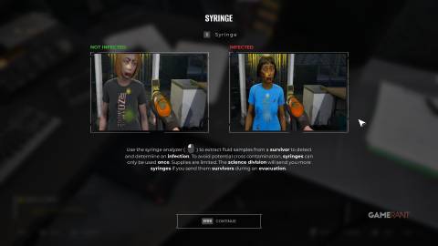 Quarantine Zone The Last Check - Syringe Analyzer - Tutorial