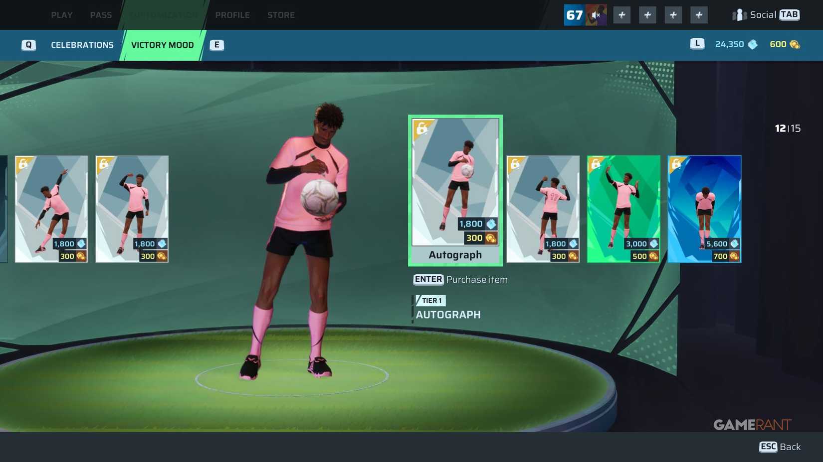 Rematch - Cosmetic - Autograph Victory Mood