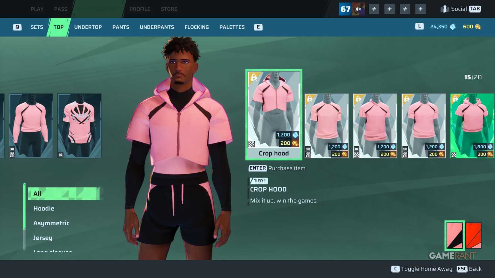 Rematch - Cosmetic - Crop Hood Top